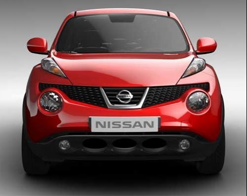Nissan Juke Merah Tampak Depan Rental Mobil Jogja Murah Harga