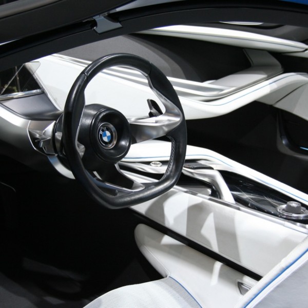 BMW i8 interior design rental mobil yogyakarta